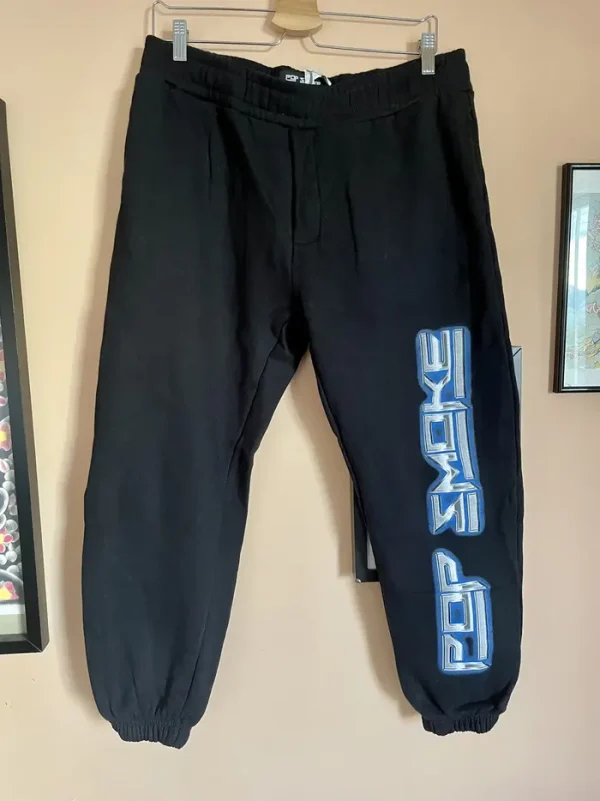 Pop Smoke chrome logo sweatpants