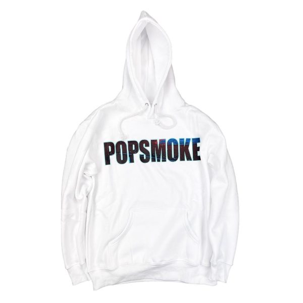 Pop Smoke Men's White and Red Hoodie