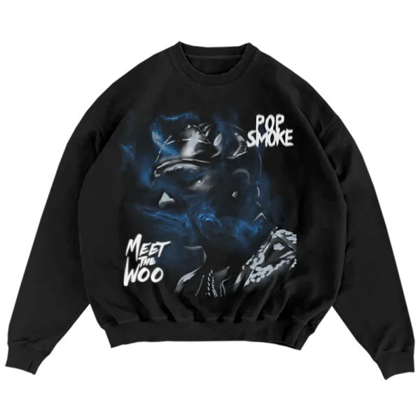 POP SMOKE MEET THE WOO CREWNECK