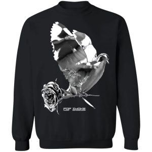 Pop Smoke Dove Rose Black Sweatshirt